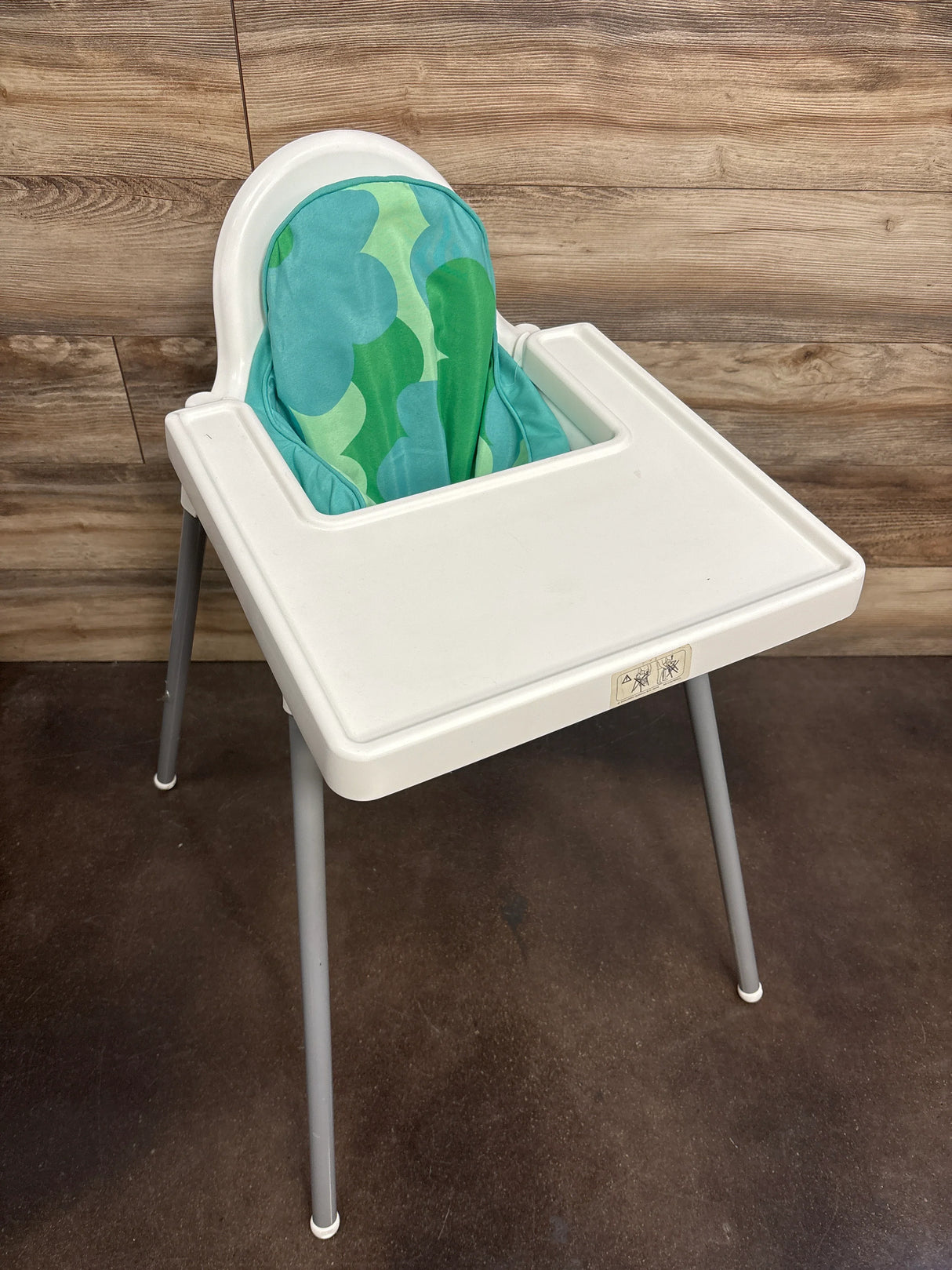 IKEA ANTILOP High Chair with Cushion Insert White