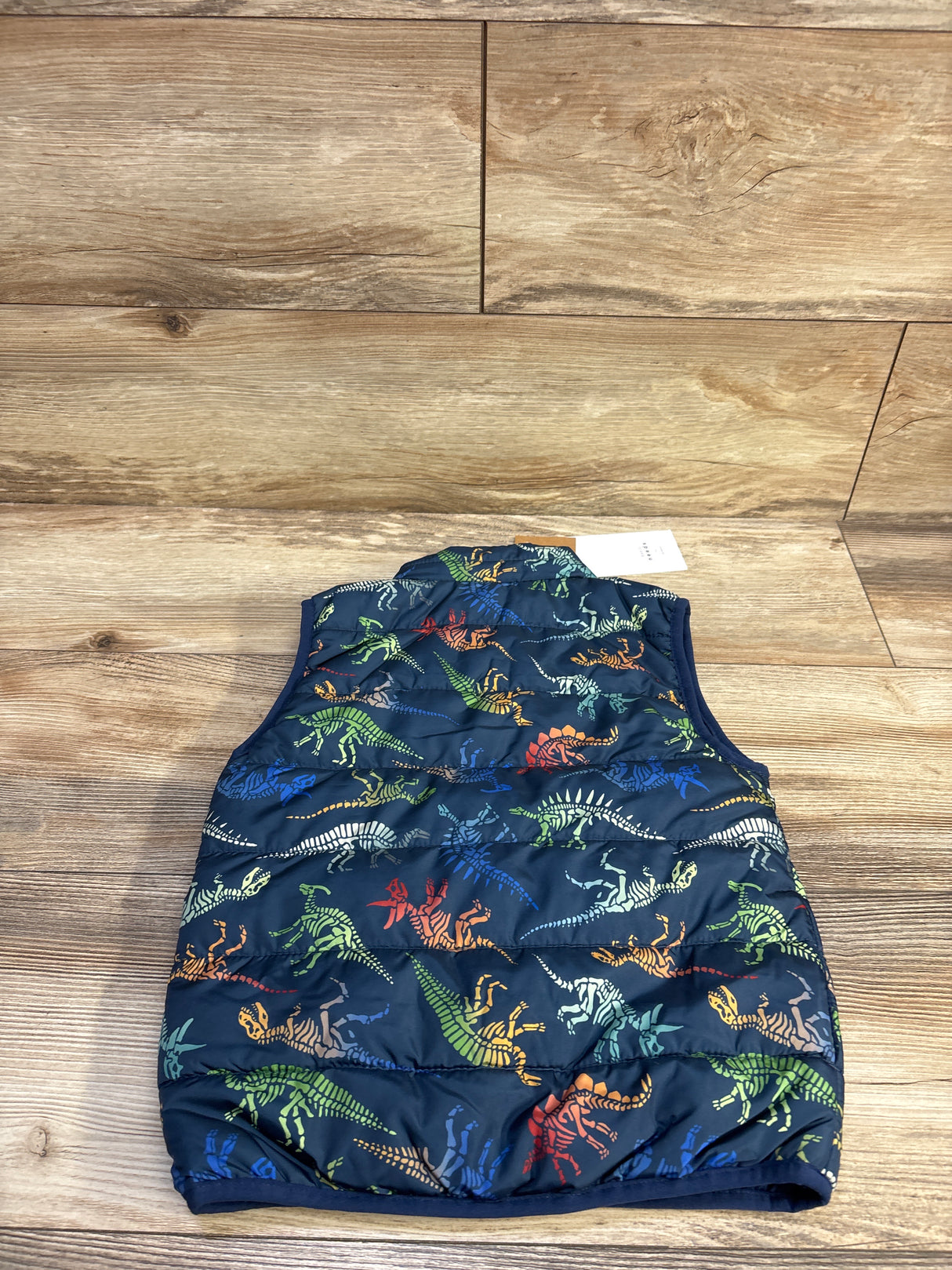 NEW Basic Needs by Name It! Dinosaur Puffer Vest Blue sz 4T
