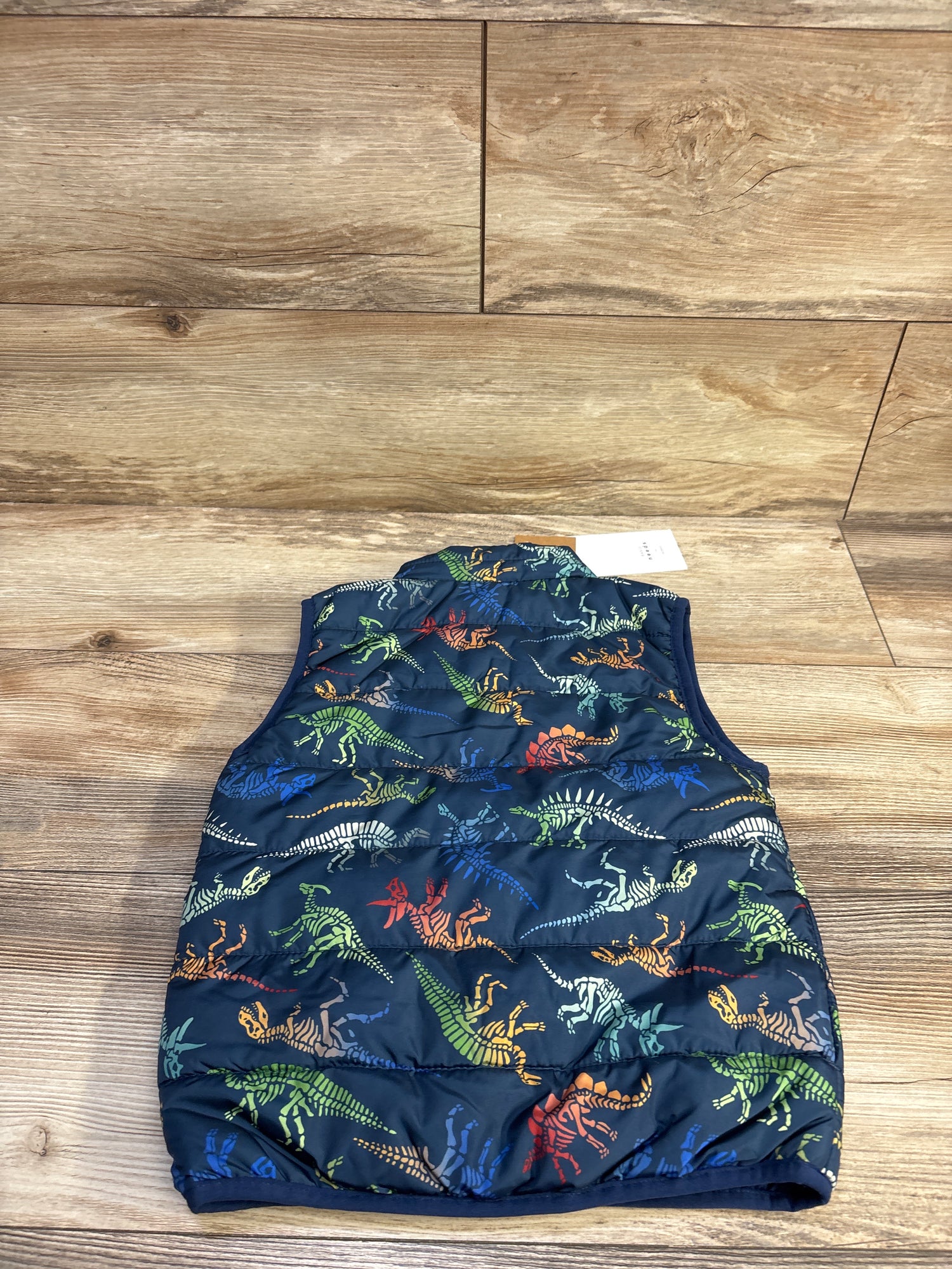 NEW Basic Needs by Name It! Dinosaur Puffer Vest Blue sz 4T