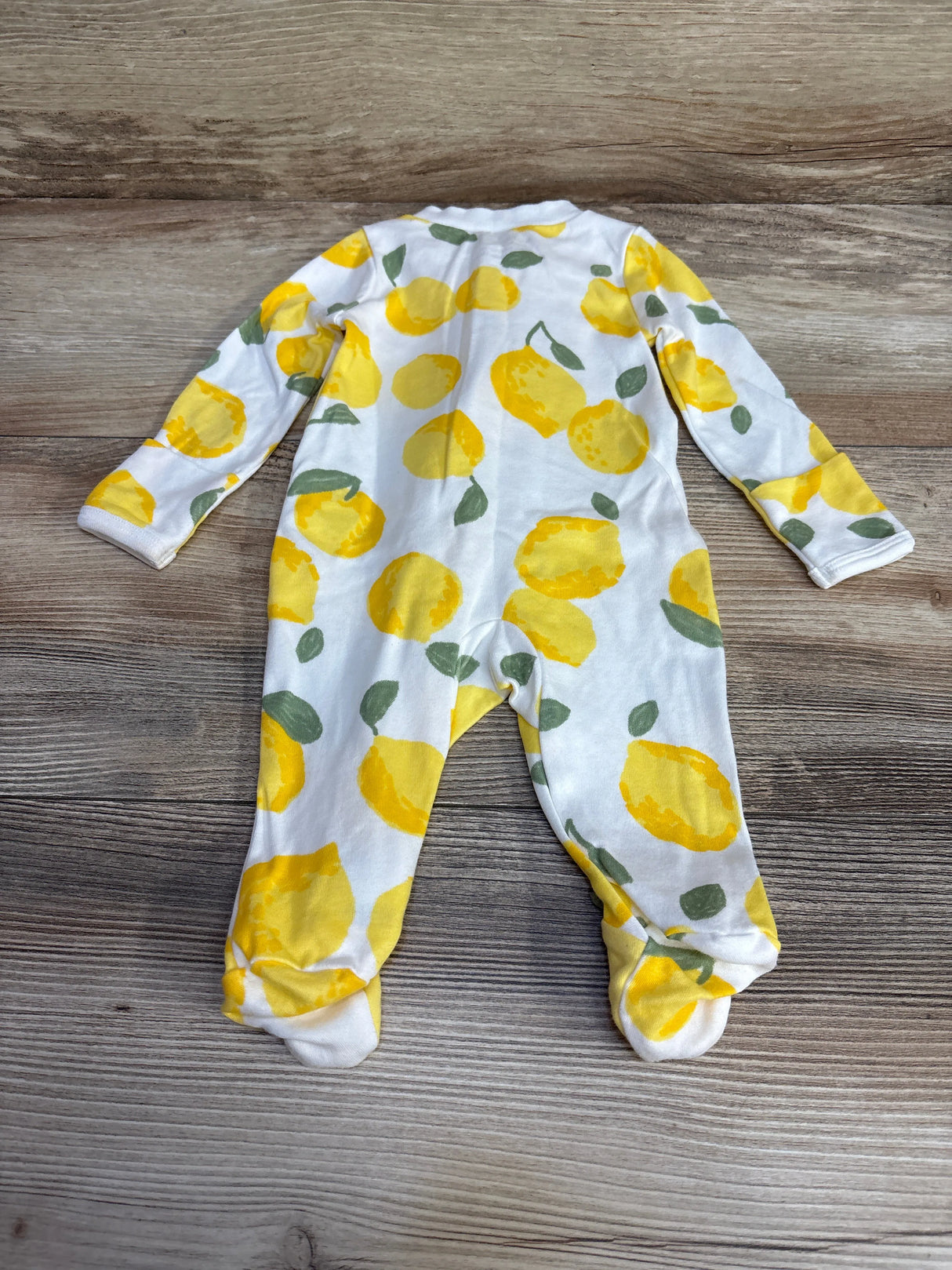 Just One You Lemon Print Sleeper White sz Newborn - Me n Mommy To Be