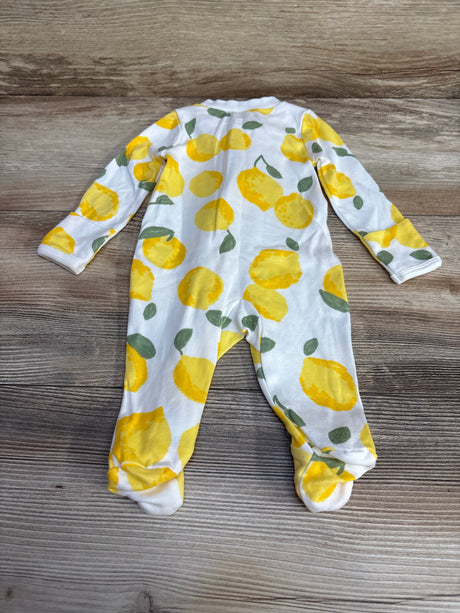 Just One You Lemon Print Sleeper White sz Newborn - Me n Mommy To Be