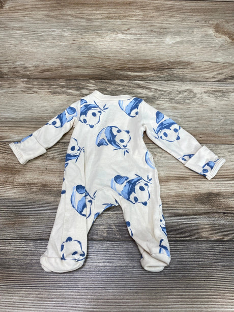 Carter's Panda Print Sleeper Beige sz Preemie - Me 'n Mommy To Be