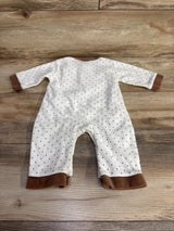 Rene Rofe Polka Dot Cord Little Man Coverall White sz 6-9m