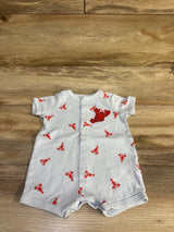 Carter's Button Front Shortie Romper Blue sz 3m