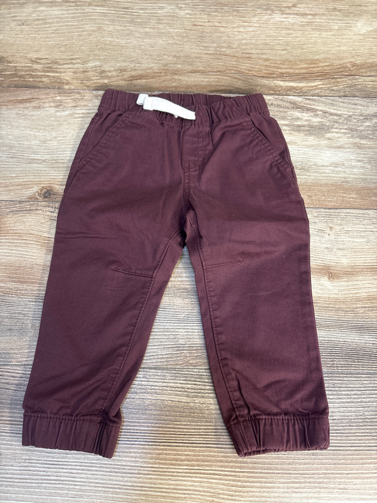 Cat & Jack Drawstring Joggers Maroon sz 18m