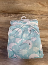 NEW Rene Rofe Reversible Sherpa/Plush Baby Blanket Blue