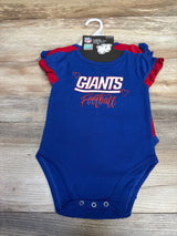 NEW NFL New York Giants 2pc Creeper Blue sz 6/9m