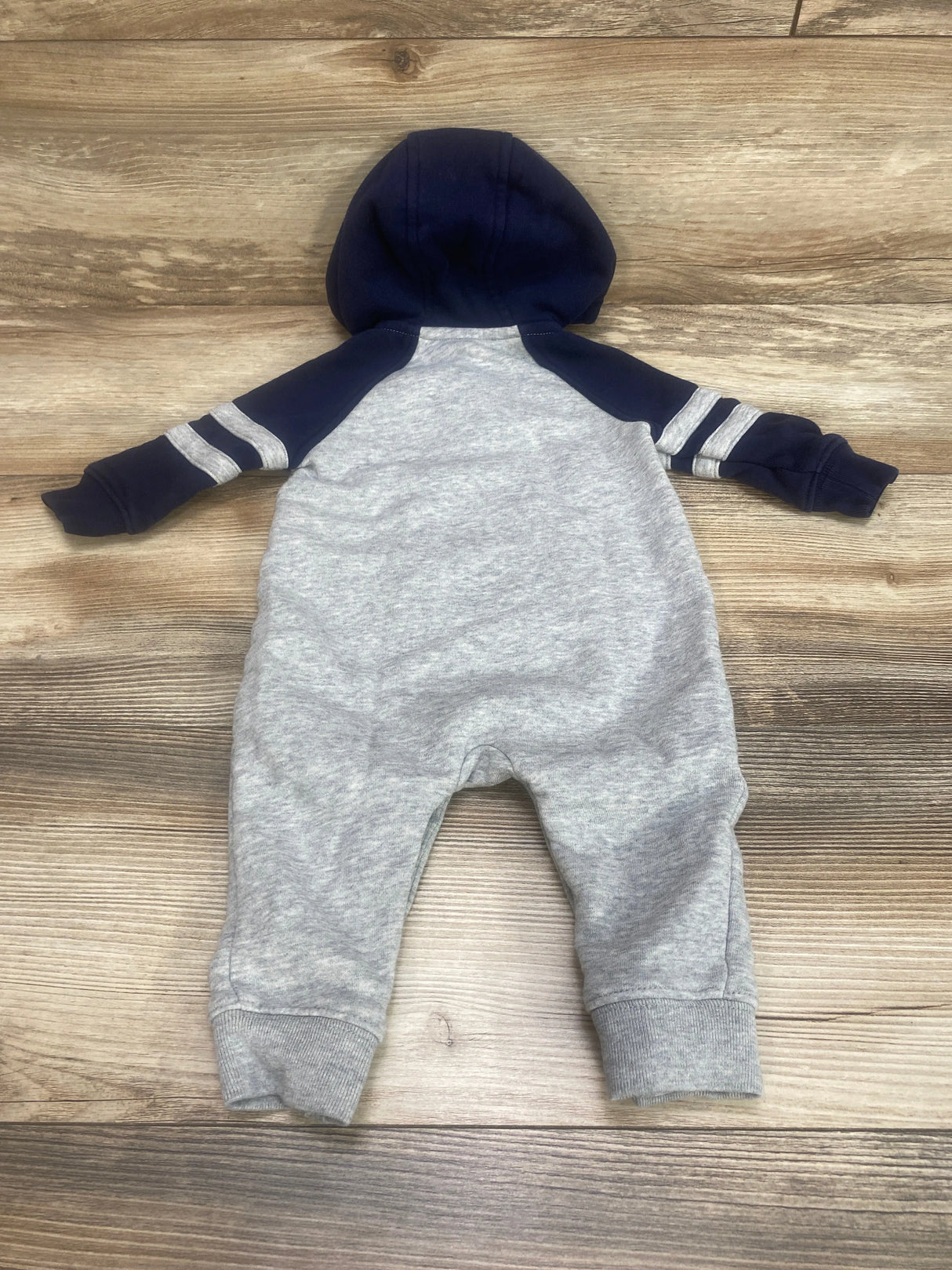 Baby Gap Hooded Coverall Navy/Grey sz 3-6m