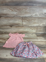 Generic 2pc Top & Floral Shorts Set Pink sz 3T