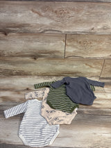 Willow + Whimsy 4pk Long Sleeve Bodysuits Ivory sz 0-3m