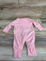 Fable & Ford Waffle Knit Button-Front Coverall Pink sz 6-12m