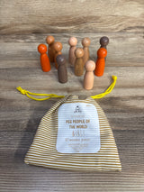 The Freckled Frog's Wooden Peg People of the World 10pc