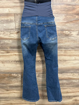 Full Panel Distressed Jeans Blue sz Large