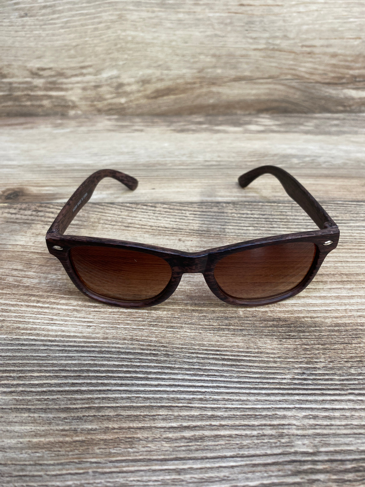 Faux Wood Toddler Sunglasses