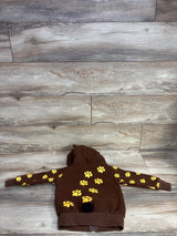 Doodle Plant Yosemite Bear Full Zip Hoodie Brown sz 2T