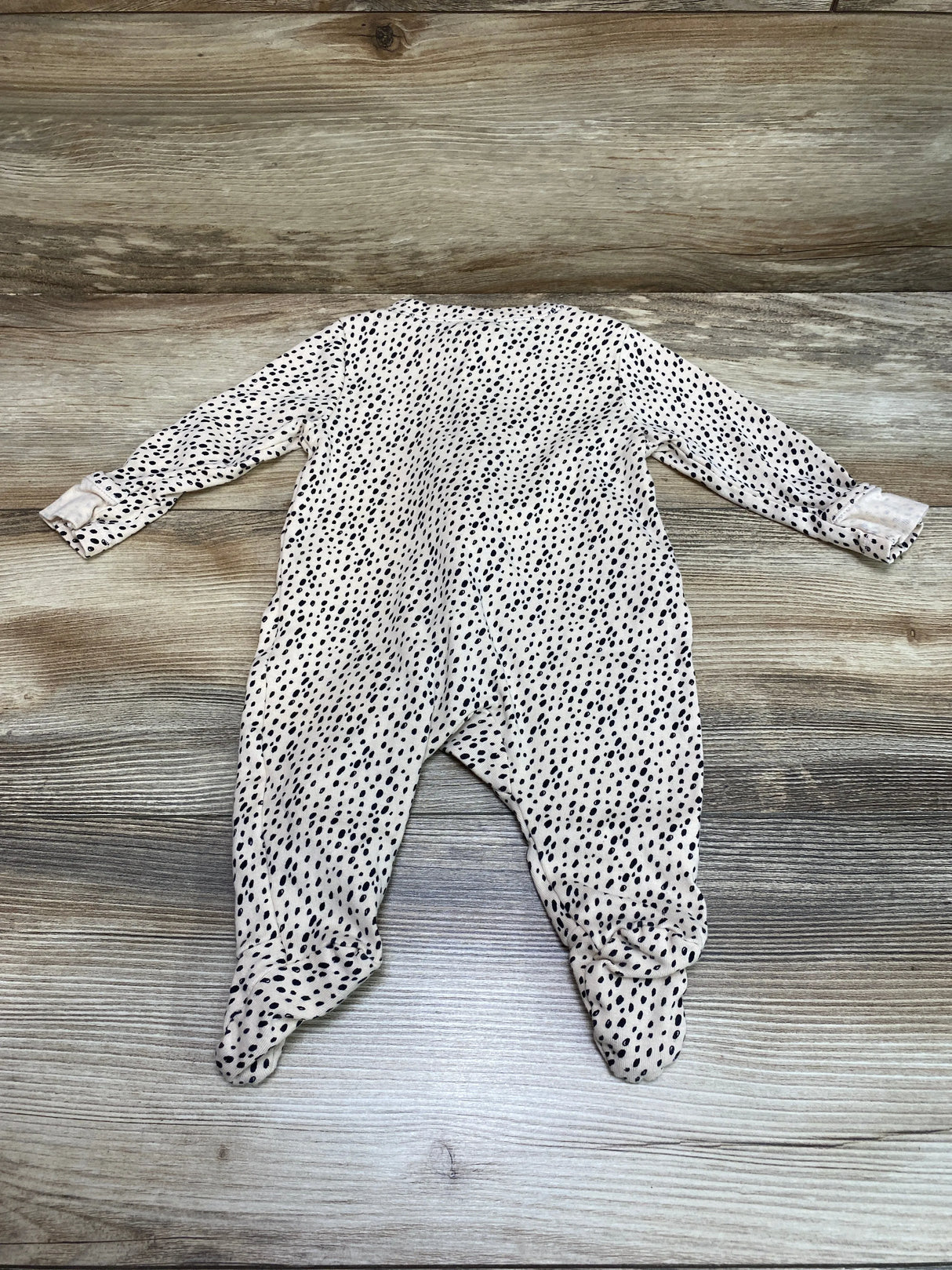 Old Navy Spotted Sleeper Beige sz 0-3m