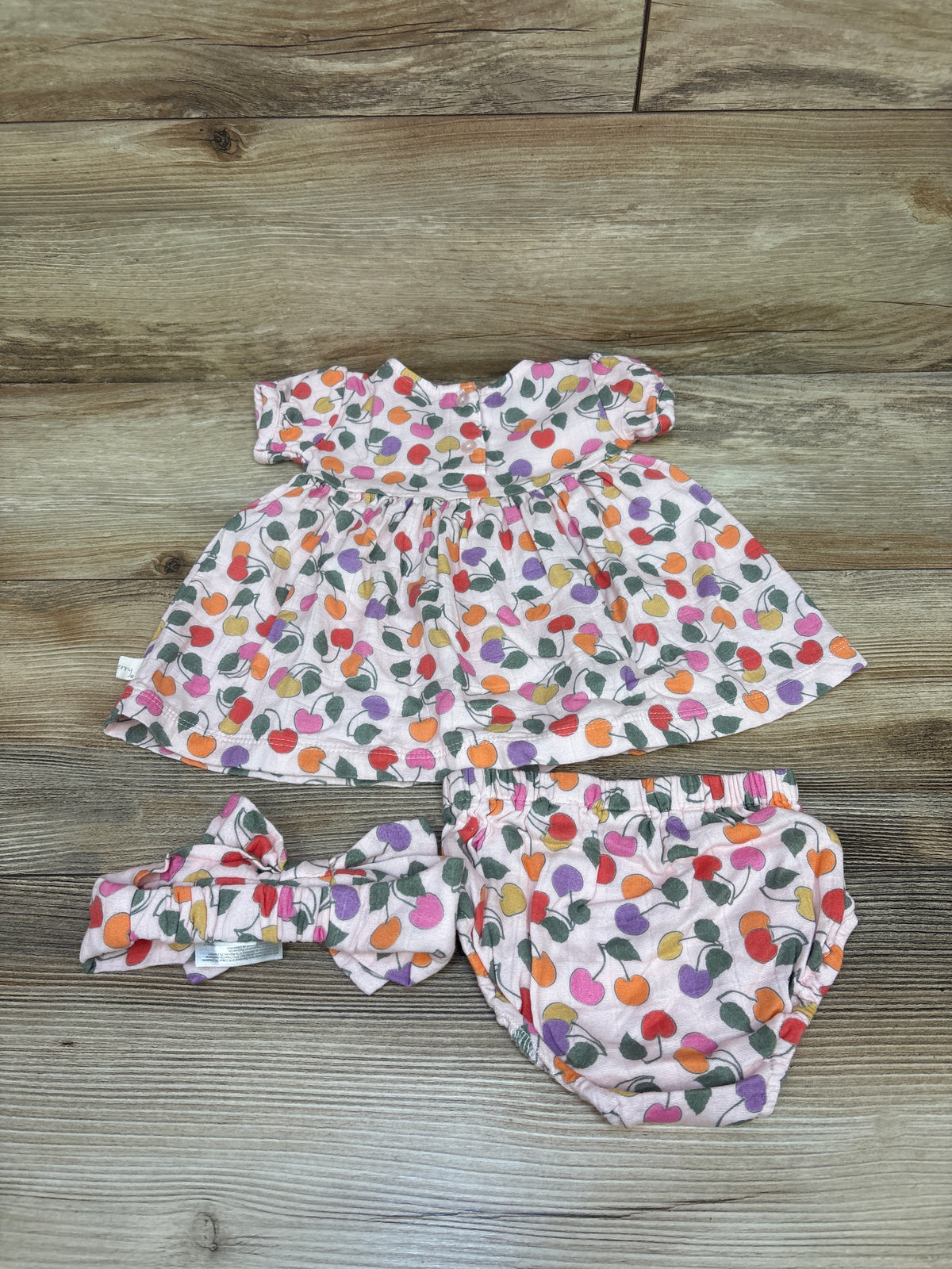 Milkberry 3pc Bamboo Dress Set Pink sz 0-3m