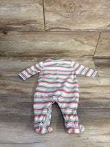 Ever & Ever Striped Sleeper White sz Newborn