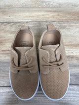Janie & Jack Suede Perforated Sneakers Tan sz 9c
