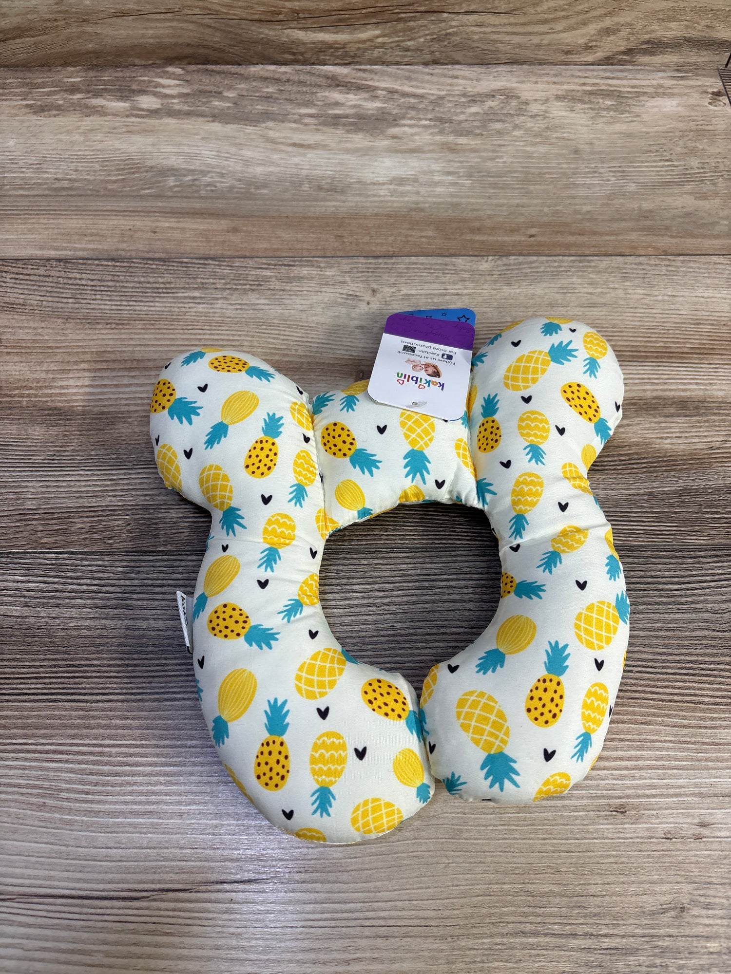NEW KAKIBLIN Baby Travel Neck Pillow, Pineapple Print