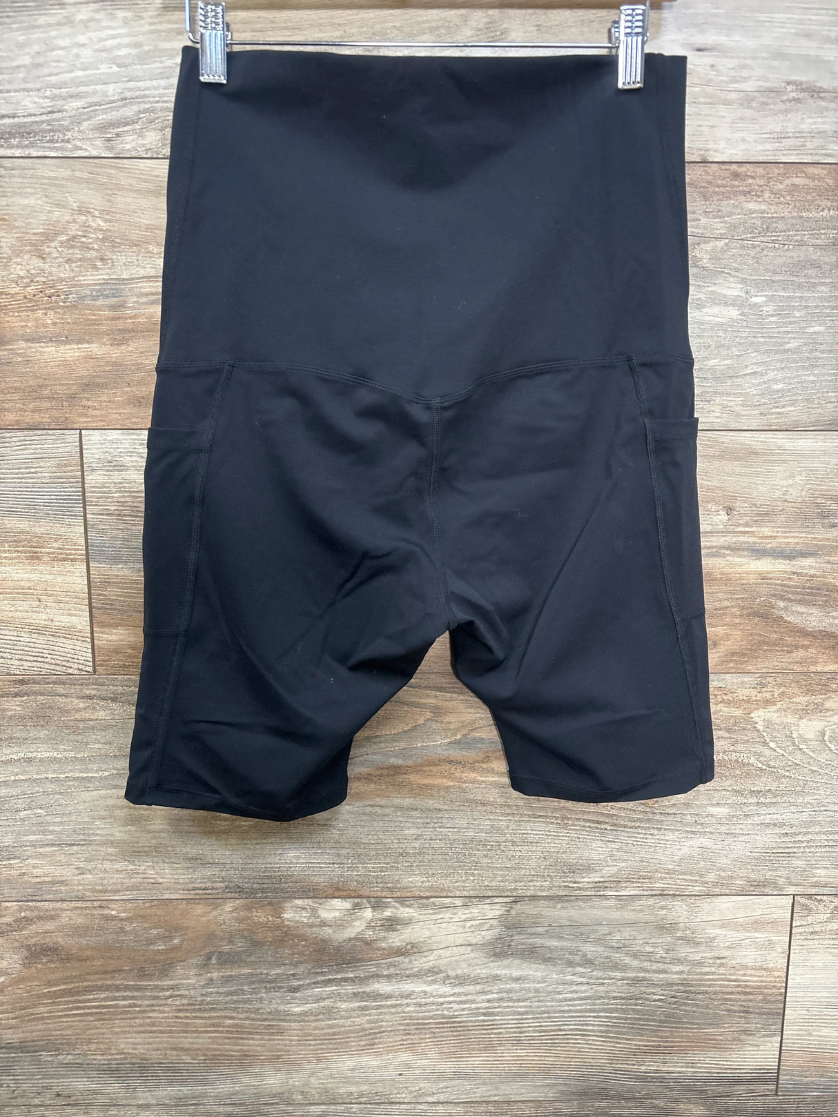 Poshdivah Maternity Full Panel Bike Shorts Black sz Small
