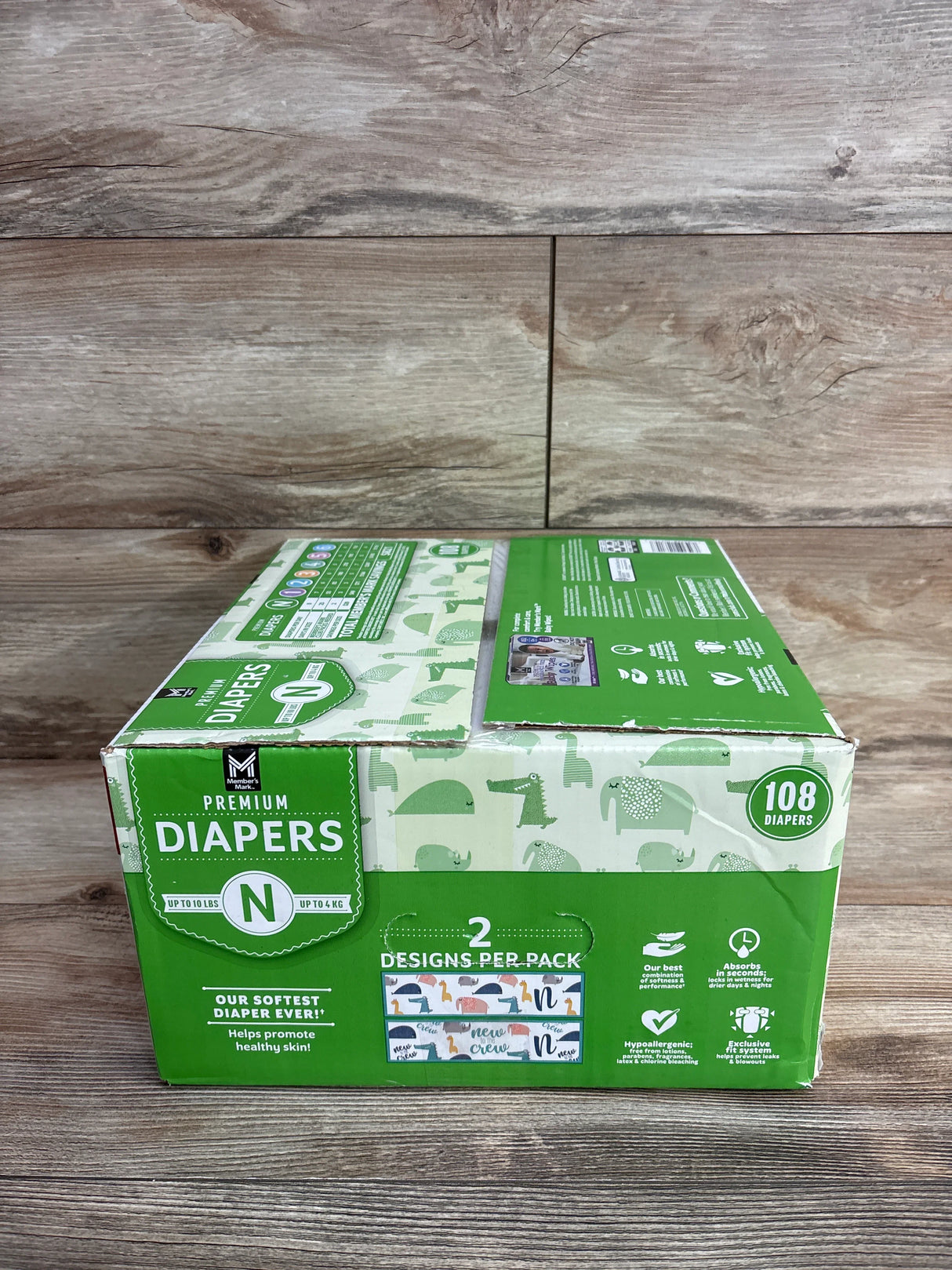 NEW Member's Mark Premium Diapers Size Newborn 108ct.