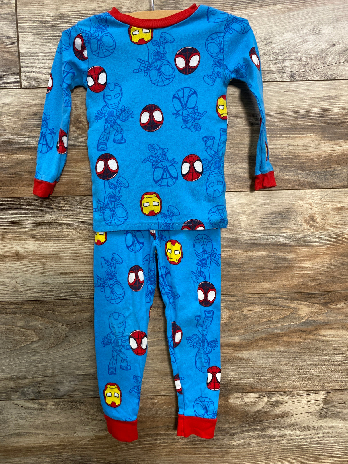 Marvel Spidey & His Amazing Friends 2pc Pajama Set Blue sz 4T