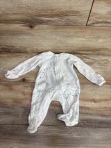 Carter's Animal Print Sleeper White sz Newborn