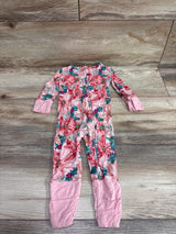 Posh P. Bamboo Poinsettia Convertible Footie Pink sz 6-9m