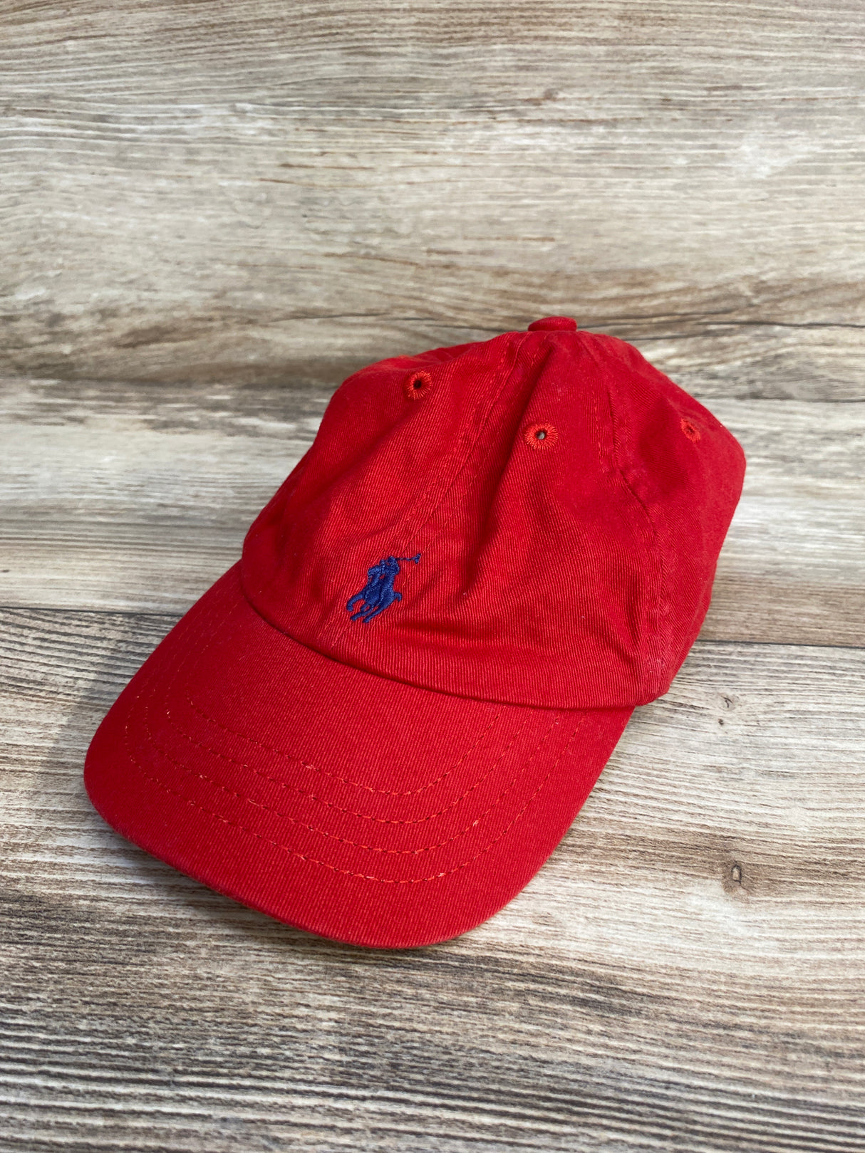 Ralph Lauren Layette Cotton Chino Ball Cap, Red