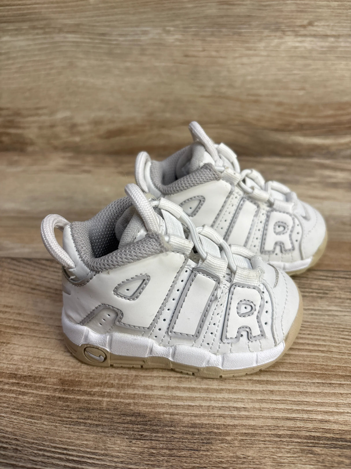 Nike Air More Uptempo TD 'Phantom Sand Drift' Sneakers sz 3c