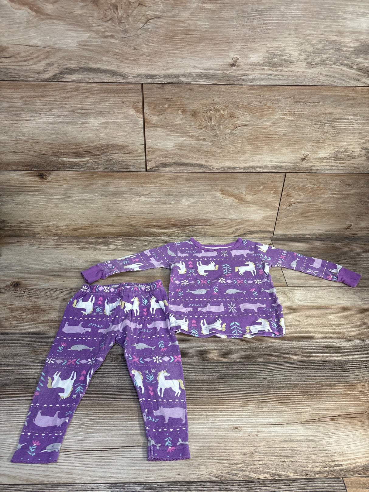 Carter's 2pc Pajama Set Purple sz 12m