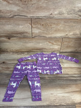 Carter's 2pc Pajama Set Purple sz 12m