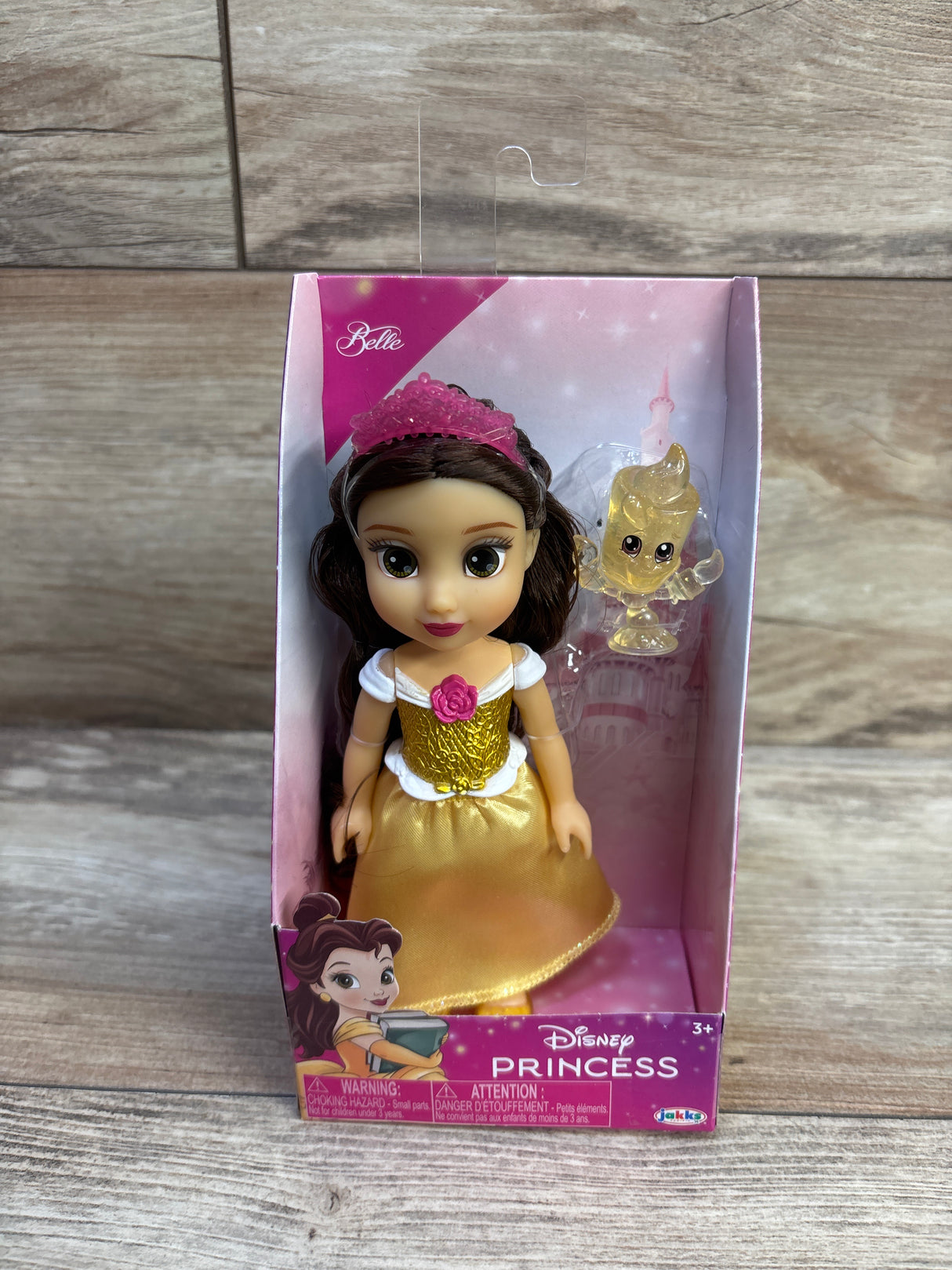 NEW Disney Princess 6" Petite Belle Fashion Doll + Lumiere Toy