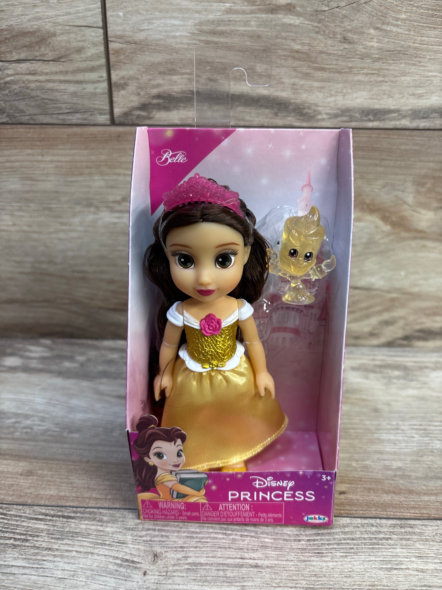NEW Disney Princess 6" Petite Belle Fashion Doll + Lumiere Toy