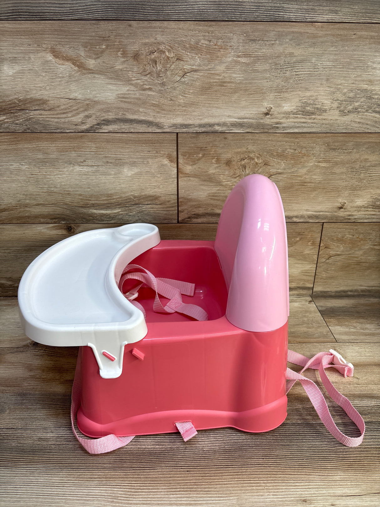 Safety 1st Easy Care Swing Tray Feeding Booster Seat in Coral Crush