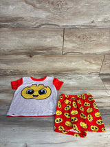 Lego 2pc Emoji Pajama Set Red sz 2T