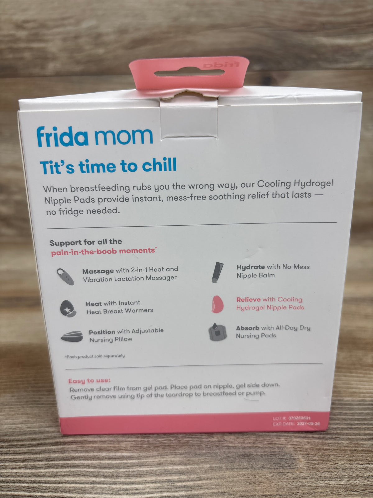 NEW Frida Mom Cooling Hydrogel Nipple Pads 8ct