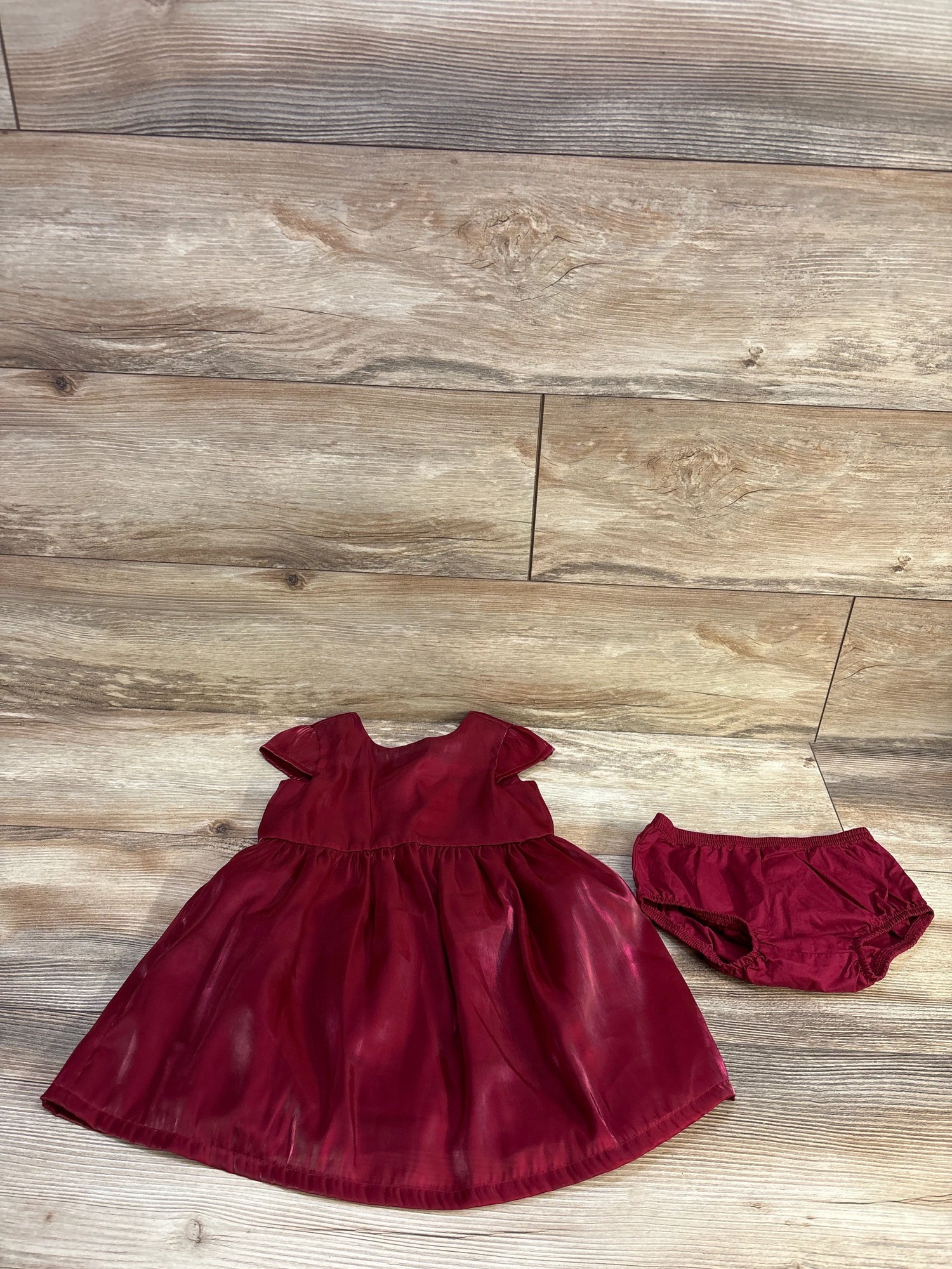 Just One You 2pc Dress & Bloomers Set Red sz 18m