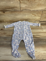 Magnetic Me 'Somebunny Floral'  Modal Ruffle Footie White sz 3-6m