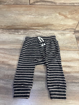 Modern Moments Striped Pull-On Pants Grey sz 6-9m