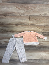 NEW Disney Baby 4pc Winnie The Pooh Plush Pull Over Sweater & Bodysuit Set Peach sz 18m