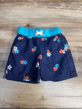Cat & Jack Floral Swim Trunks Navy sz 2T