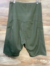 Full Panel Yoga Shorts Green sz Large