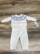 NEW Cat & Jack 2pc Snowman Fair Isle Sweater Set White sz 3-6m - Me n Mommy To Be