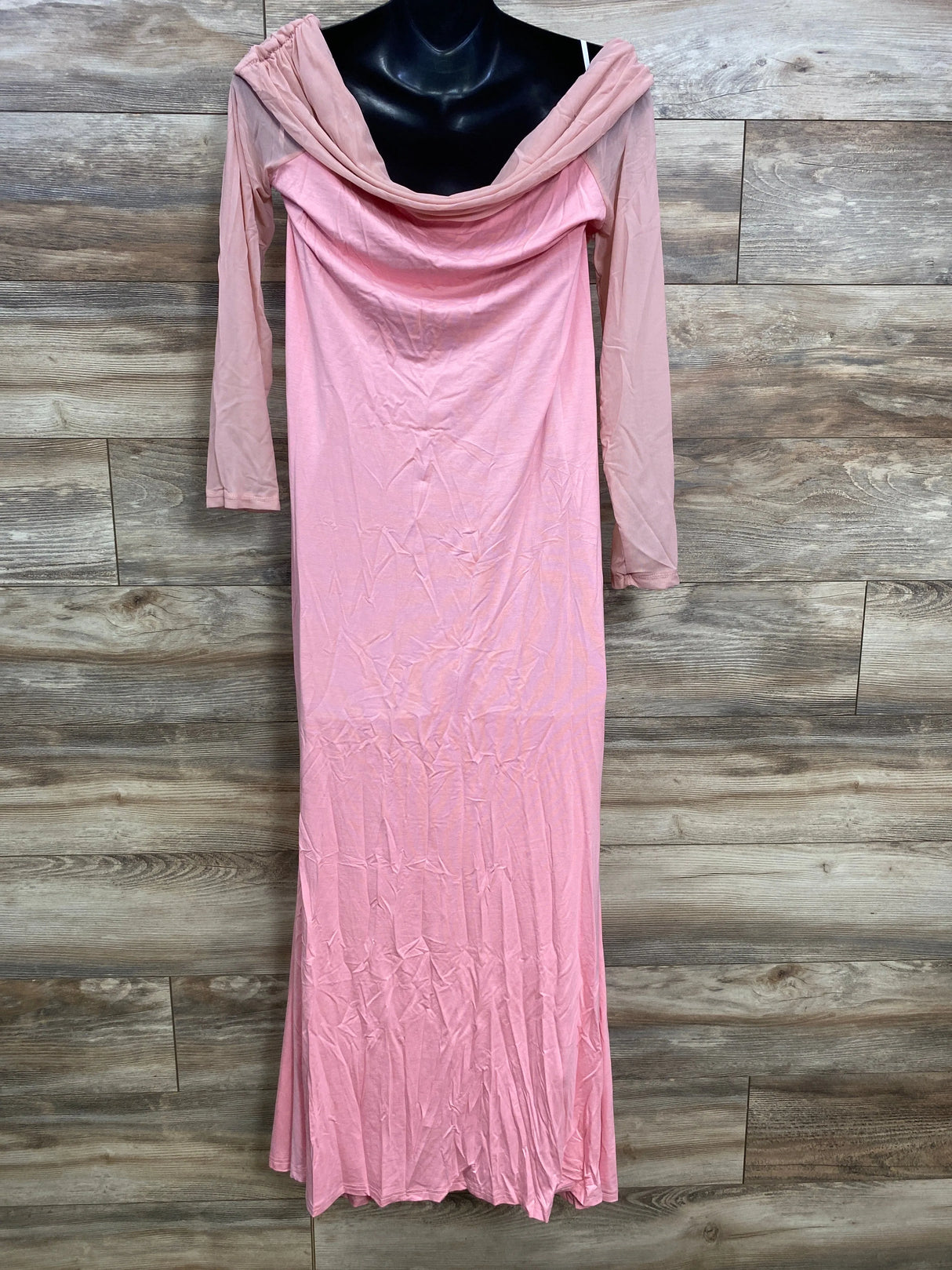 NWOT Shein Maternity Maxi Dress Pink sz 14/Large