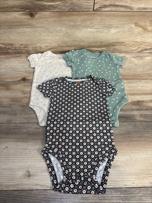 Carter's 3pk Floral Bodysuits sz 6m - Me n Mommy To Be