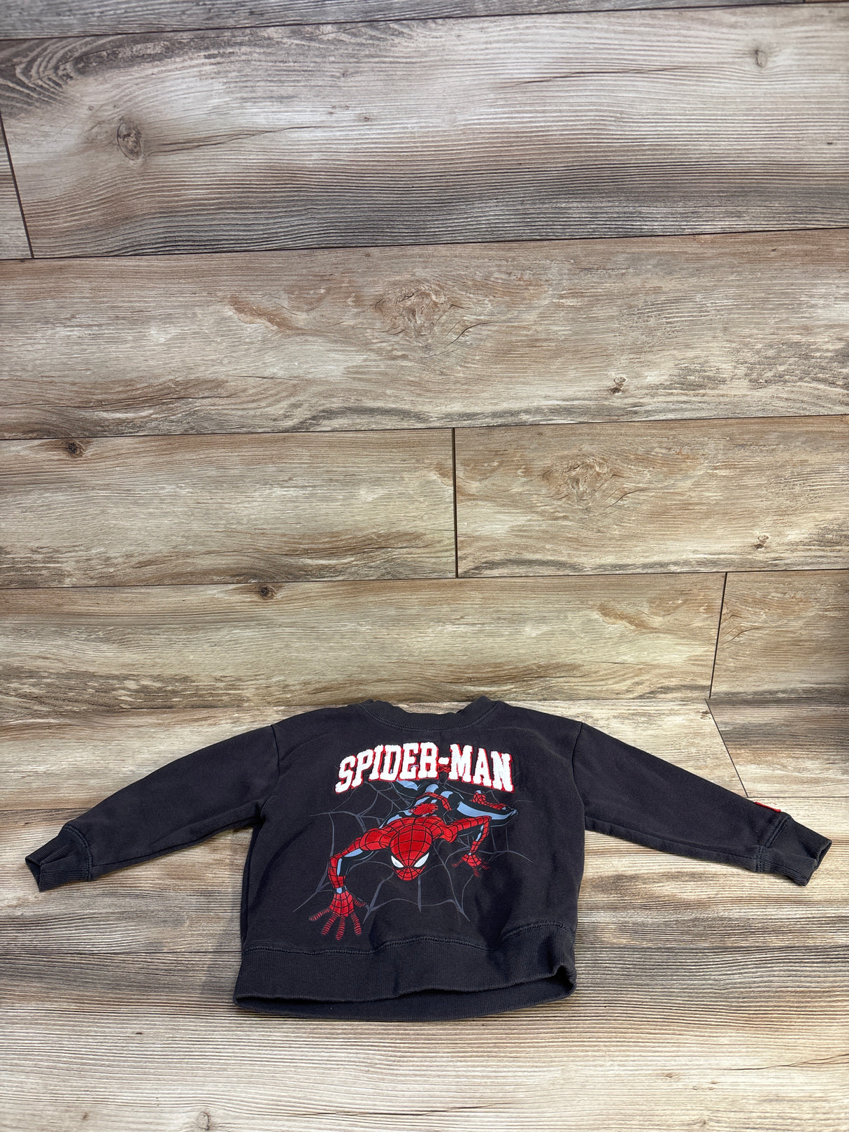Cotton On x Marvel Spider-Man Sweatshirt Grey sz 4T