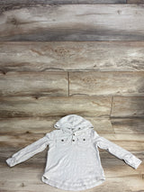 Old Navy Hooded Long Sleeve Shirt Ivory sz 4T