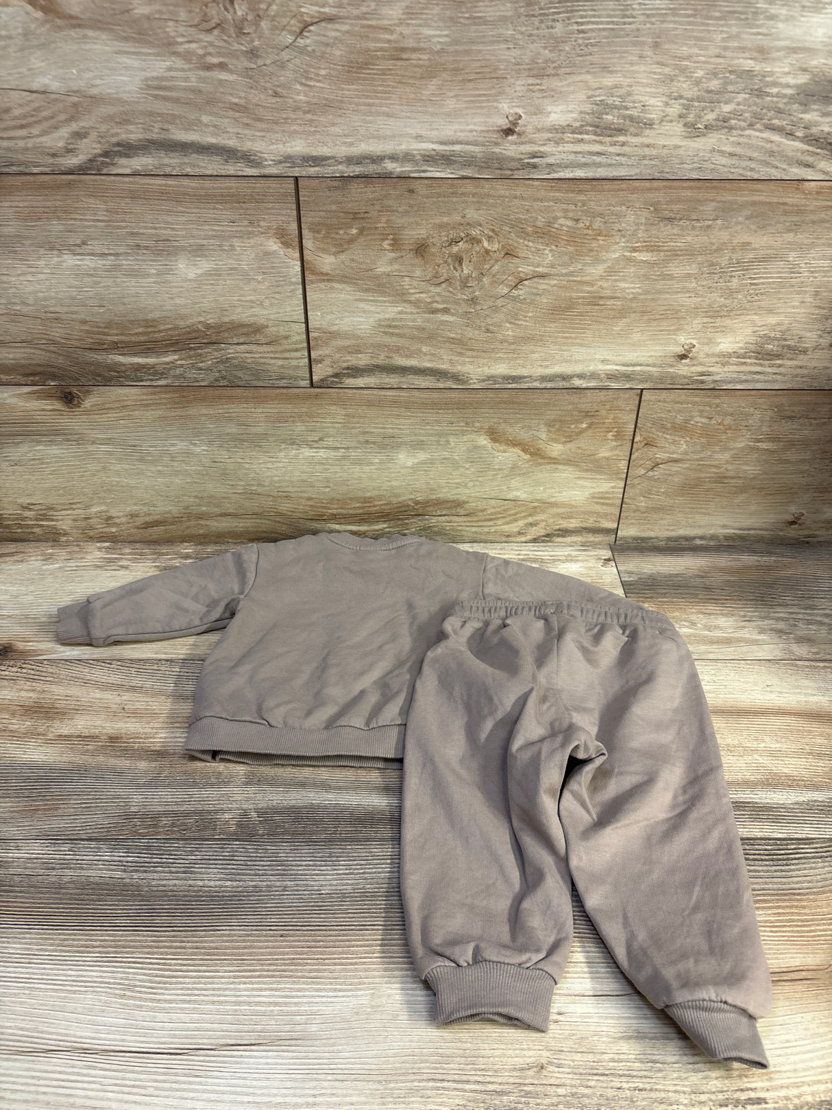 H&M 2pc Pullover Sweatshirt & Pants Set Tan sz 6m